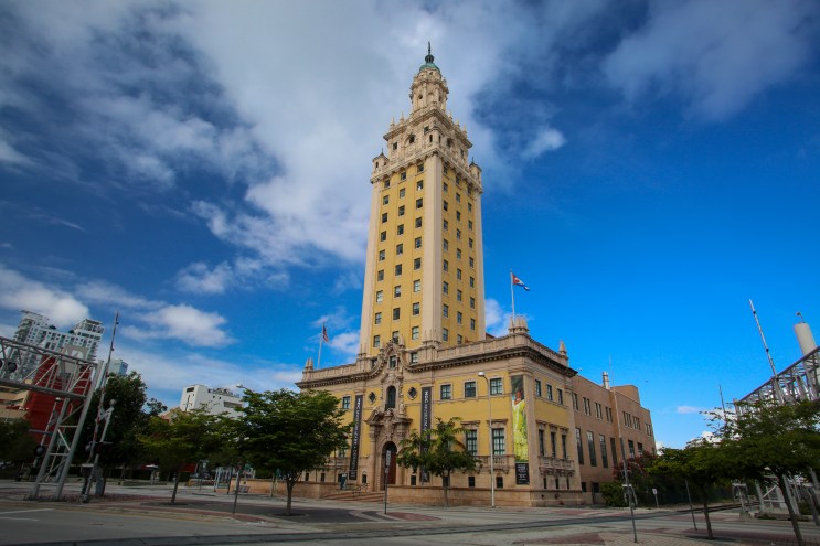 exterior shot of Miami's Freedom Tower