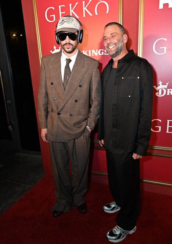 Bad Bunny and David Grutman  at the Billboard Latin Music Awards after party at Gekko. 