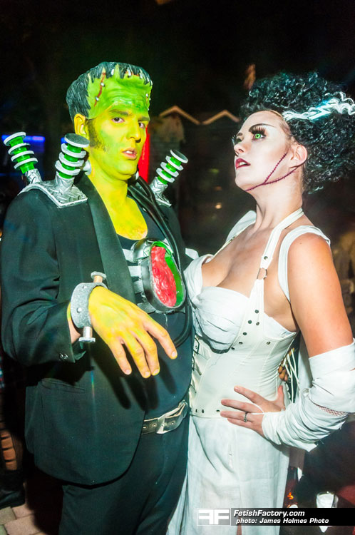 People in Frankestein Customs 