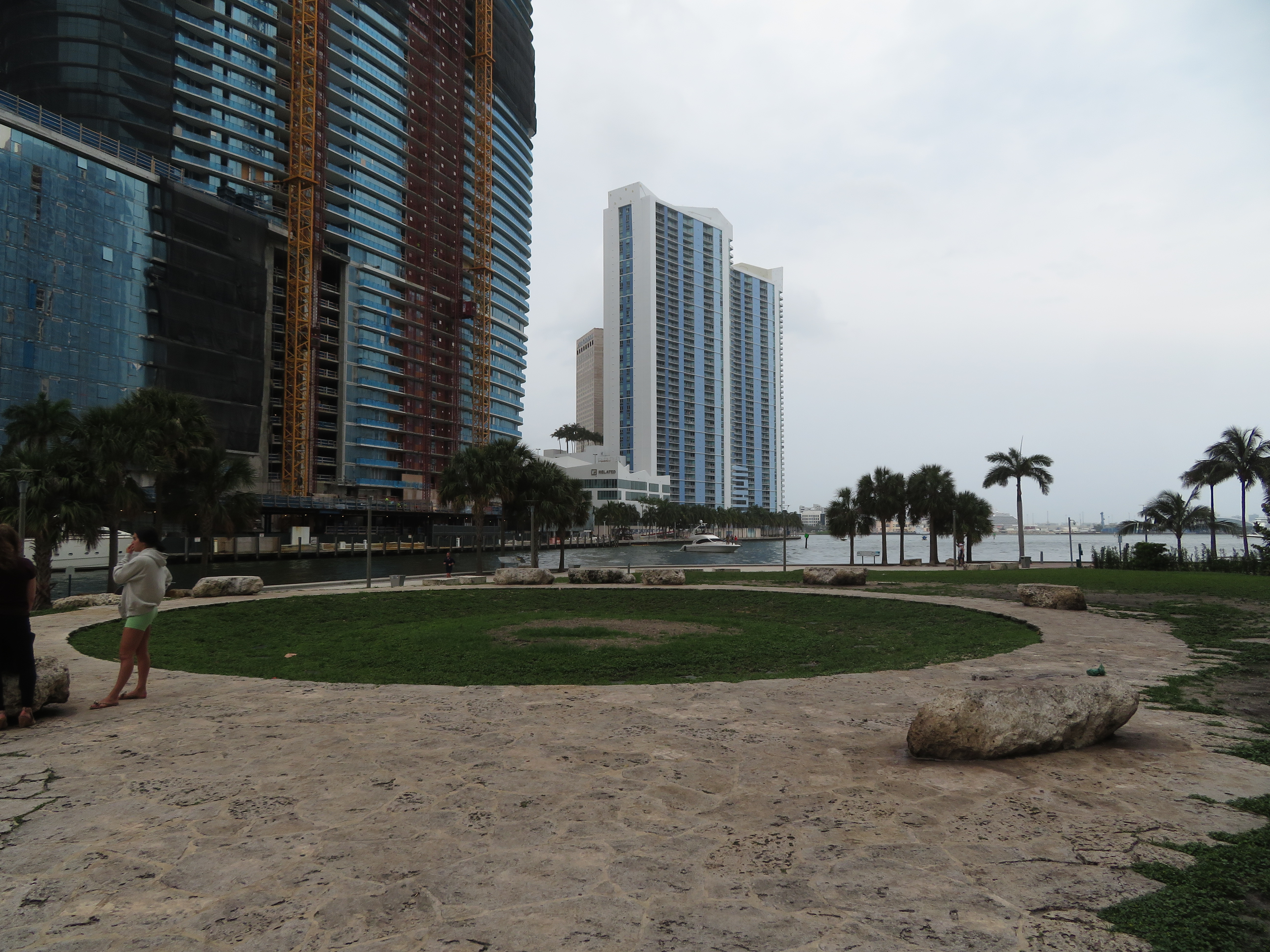 A view of the Miami Circle archaeological site.