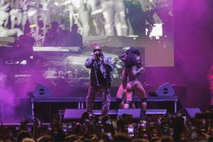 Picture of Jamaican singer Sean Paul on stage at III Points festival in Miami.