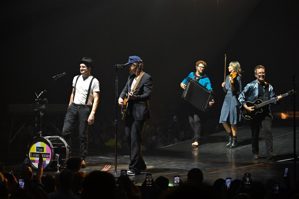 The Lumineers perform in concert, during The Automatic World Tour at Hard Rock Live. 