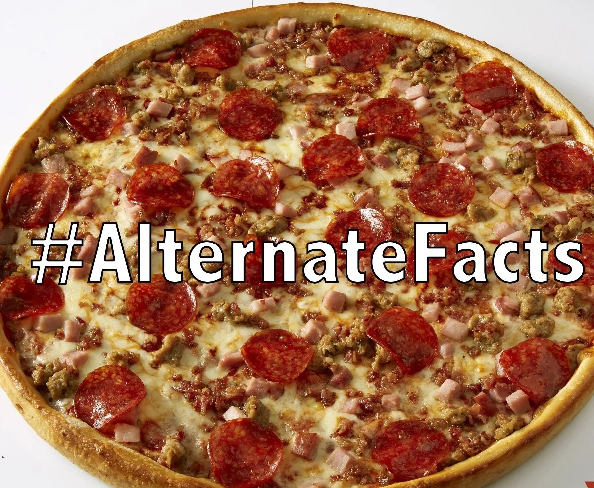 Alternative-Facts Pizza With Zero-Calorie Claim Available at Villa Italian Kitchen in Miami