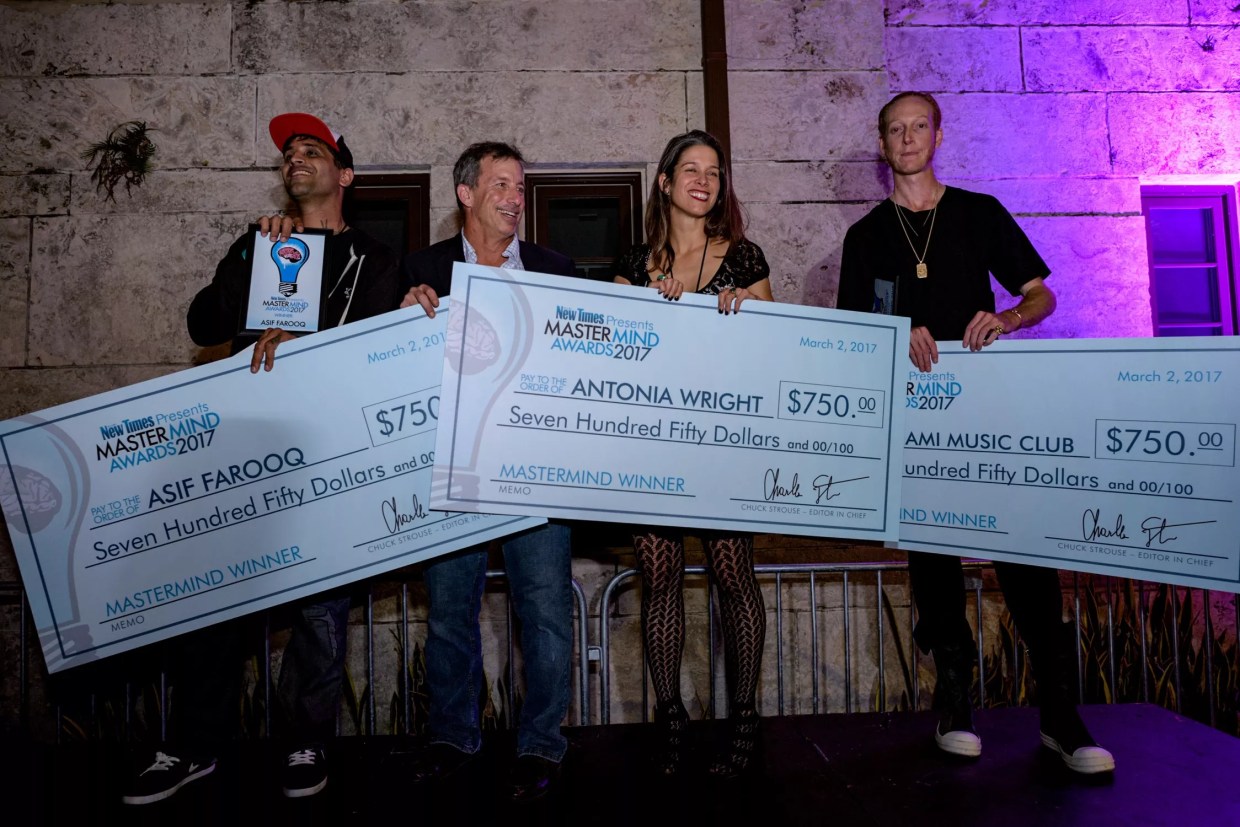 <i>New Times</i>‘ 2017 MasterMind Winners Are Asif Farooq, Miami Music Club, and Antonia Wright