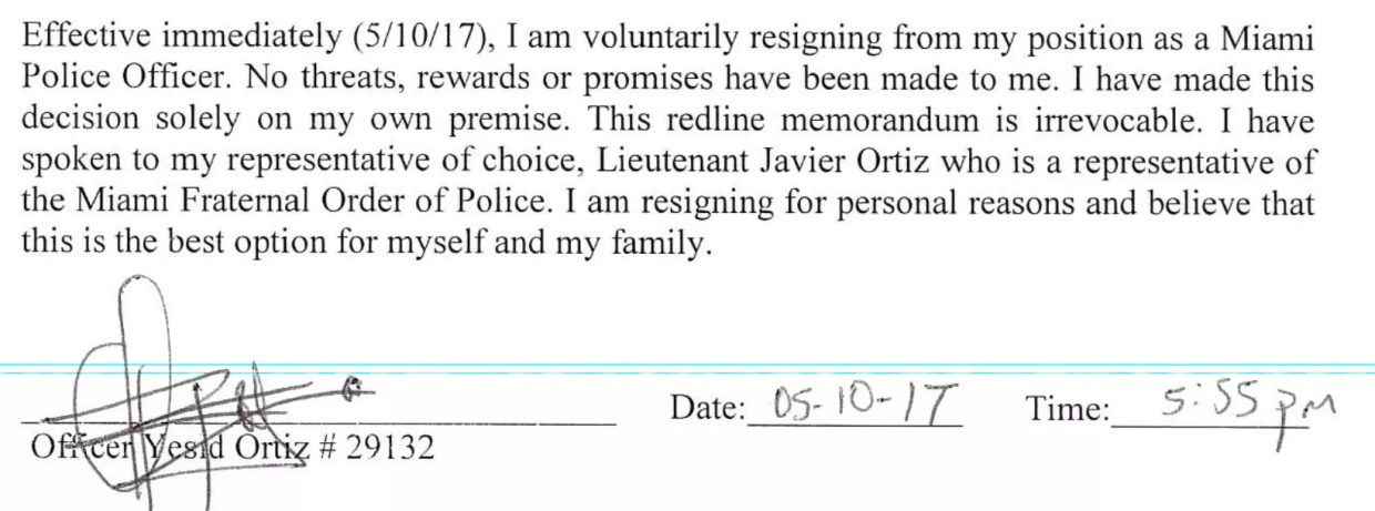 Two Miami Cops Resign Amid Lawsuit Alleging They Falsely Arrested, Injured Combat Veteran