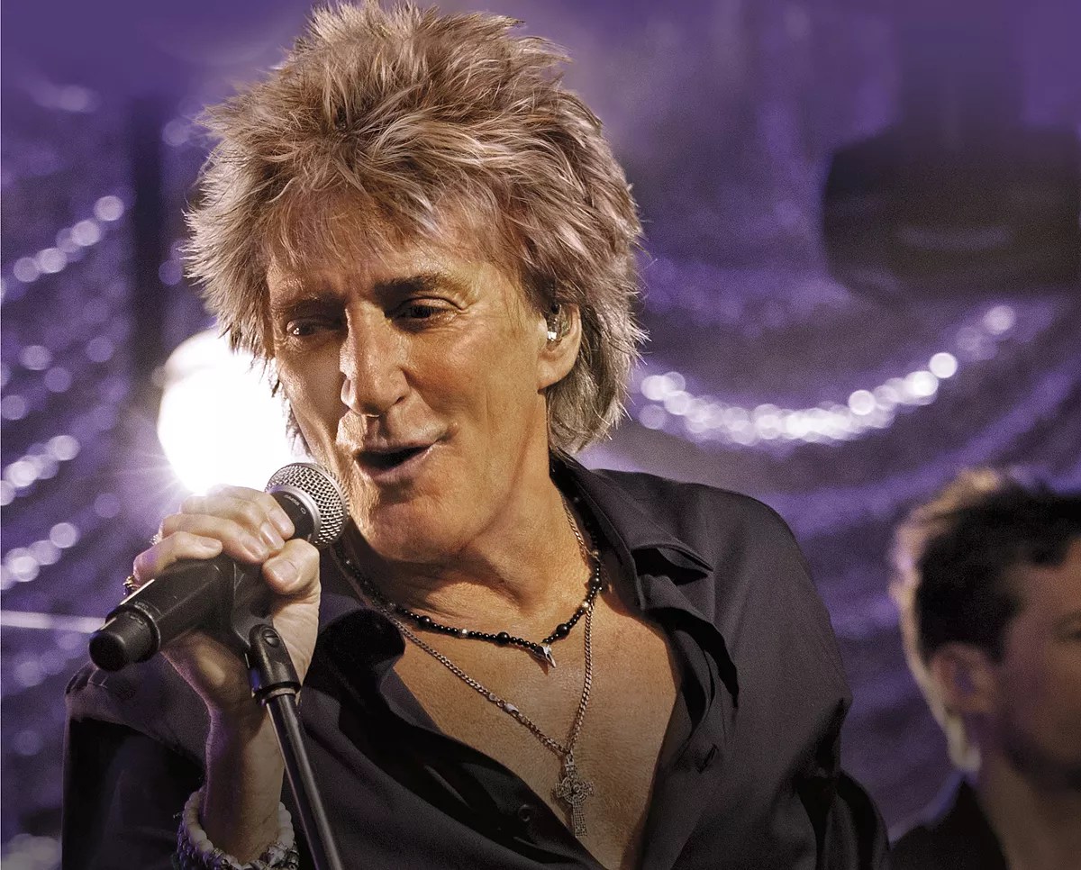 Picture of a rock star holding a microphone.