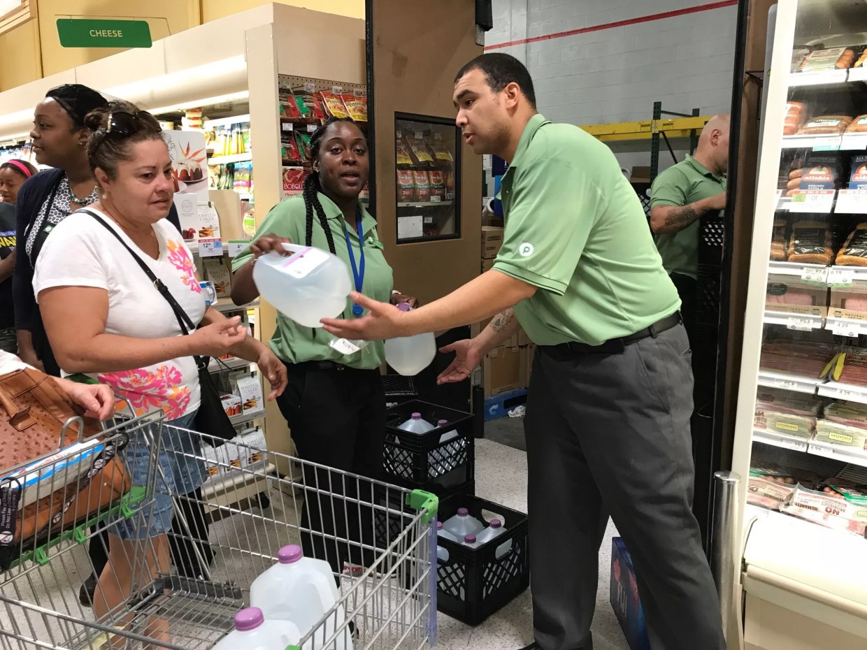 Prayers and Last Minute Shopping at Publix Before Hurricane Irma Arrives