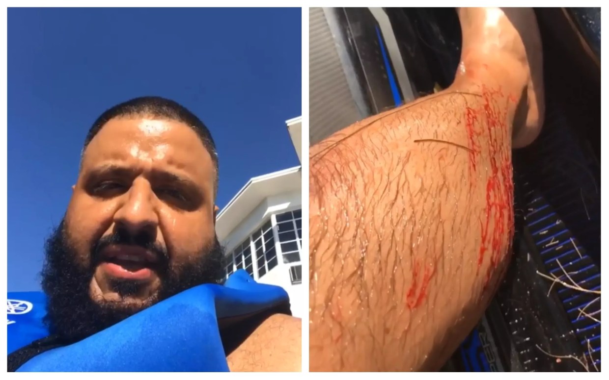 DJ Khaled Has Jet Ski Accident, Posts About It on Instagram