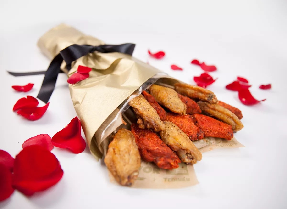 Valentine’s Day 2018:  Make a Chicken Wing Bouquet From Wingstop