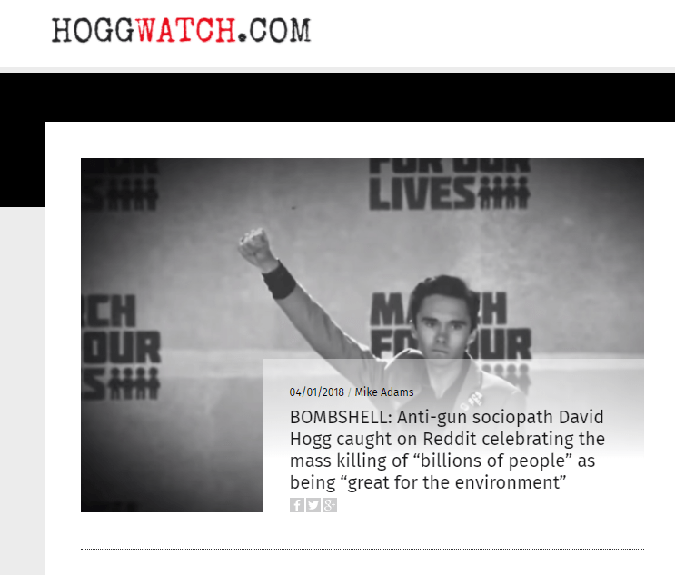 The “Natural News” Guy Created an Entire Website to Smear David Hogg