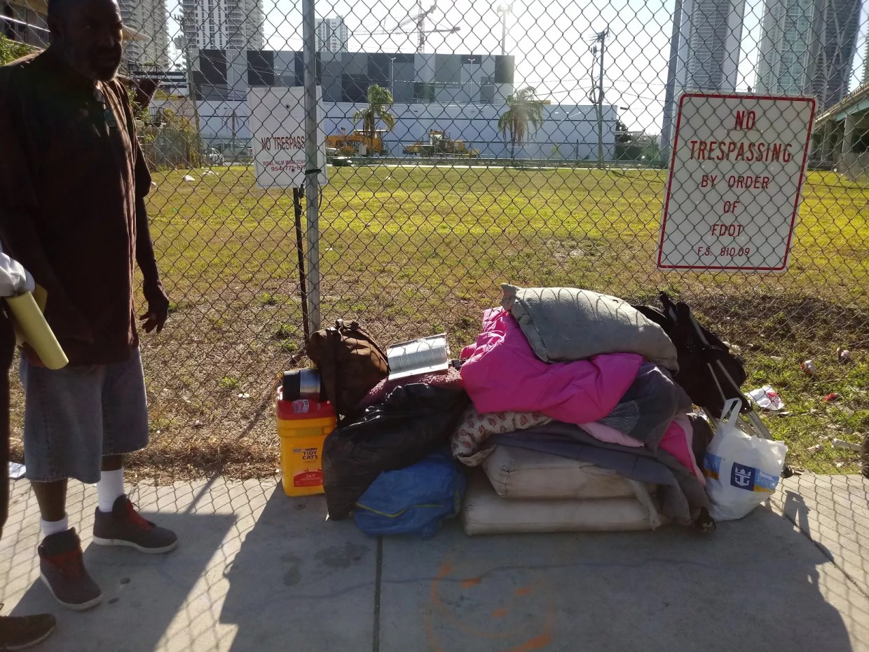 Video Shows City Workers Destroying Property of Homeless Miamians