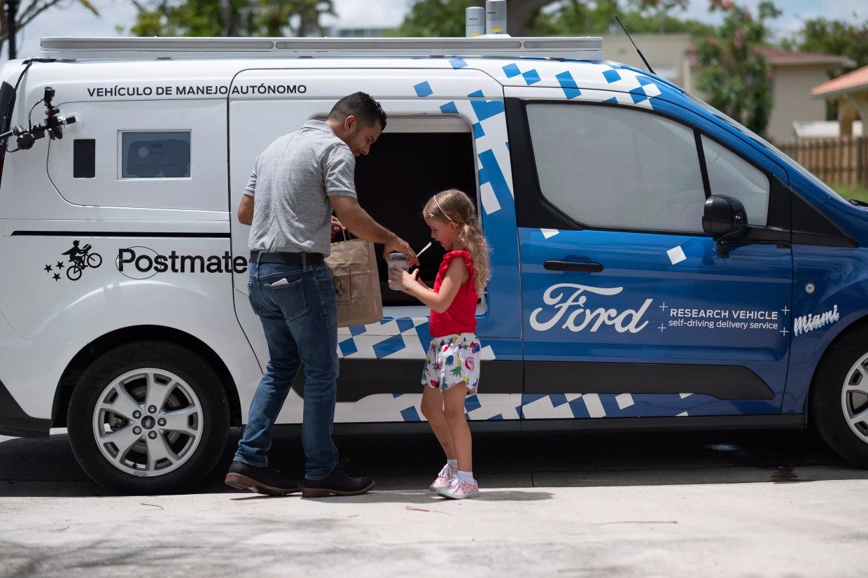 Ford’s “Driverless” Food-Delivery Vehicles in Miami Aren’t Actually Driverless