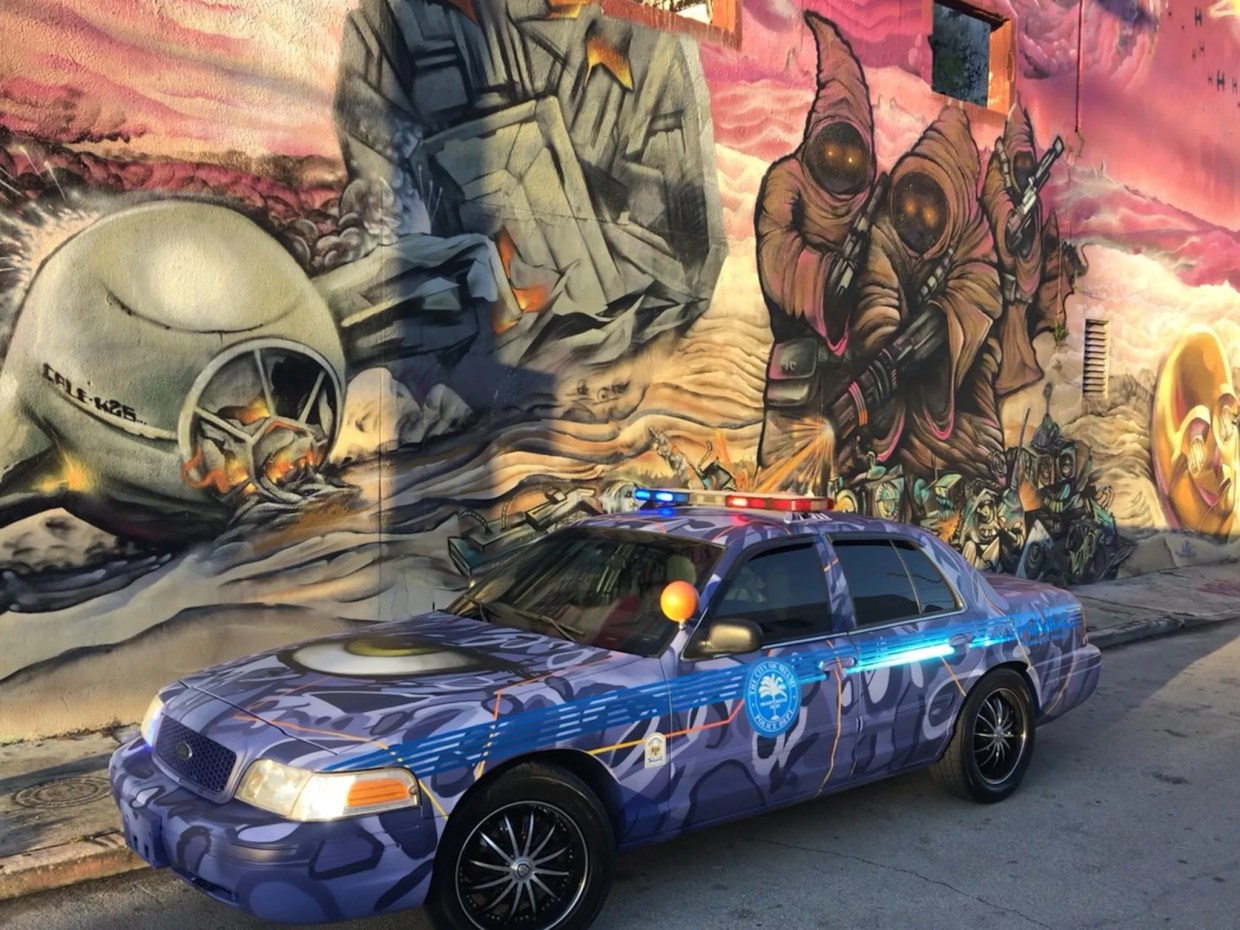 Miami Police Department That Fatally Ran Over Graffiti Artist Debuts Sweet New Graffiti Car