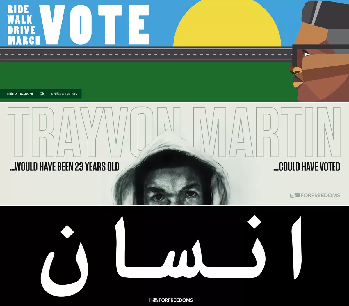 For Freedoms’ New Billboard in Miami Has a Simple Message: Vote