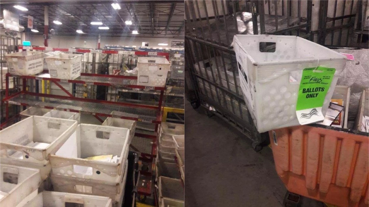 Photos Show Scores of Uncounted Ballots in Opa-locka Mail Center