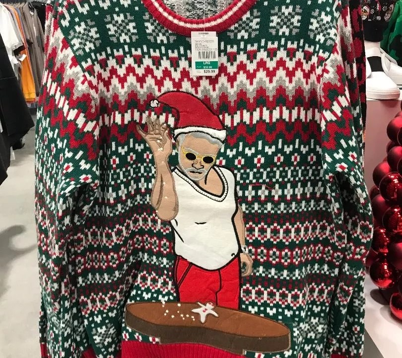 Behold the Salt Bae Ugly Christmas Sweater and Other Christmas Gifts for Foodies