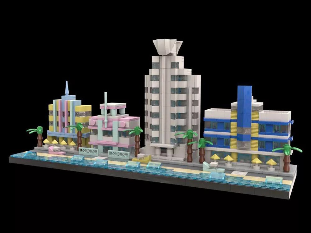 Connecticut Architect Wants Lego to Reproduce His Miami Beach Art Deco Skyline Model