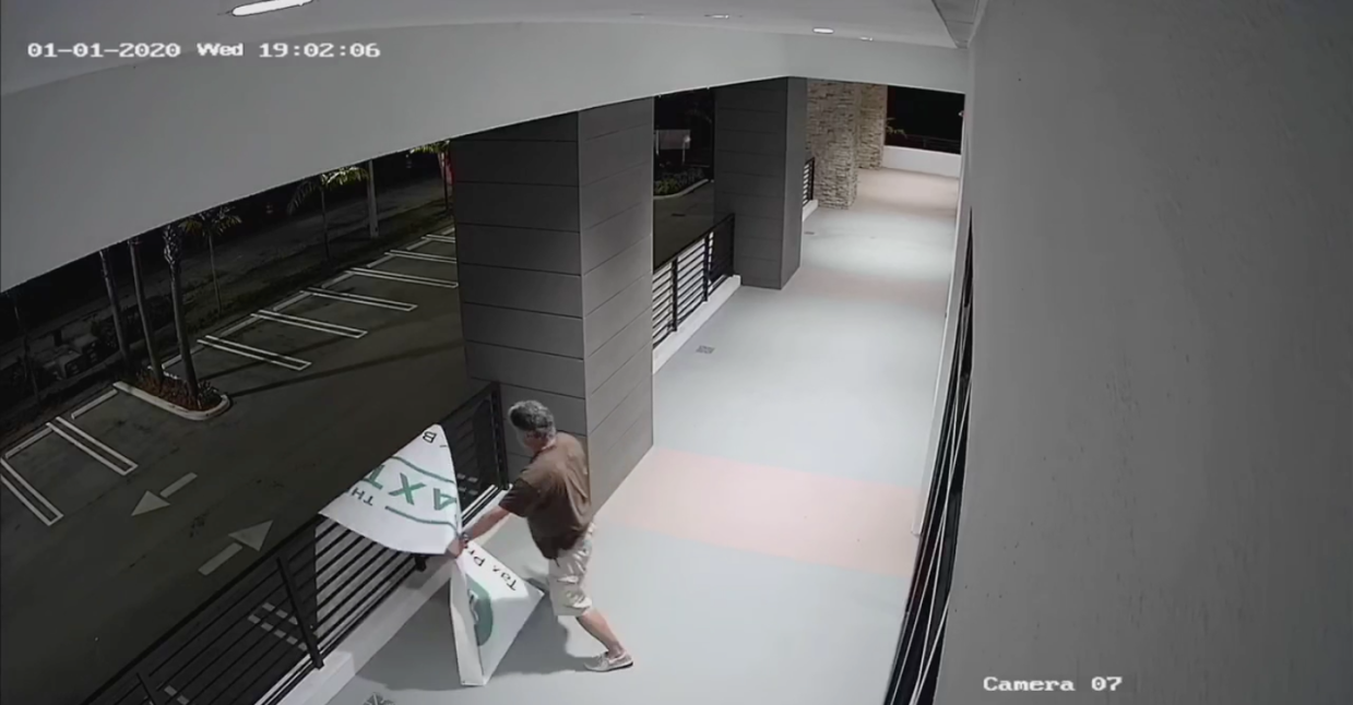Instant Repay? Miami Tax Prep Owner Caught on Video Swiping Rival’s Sign