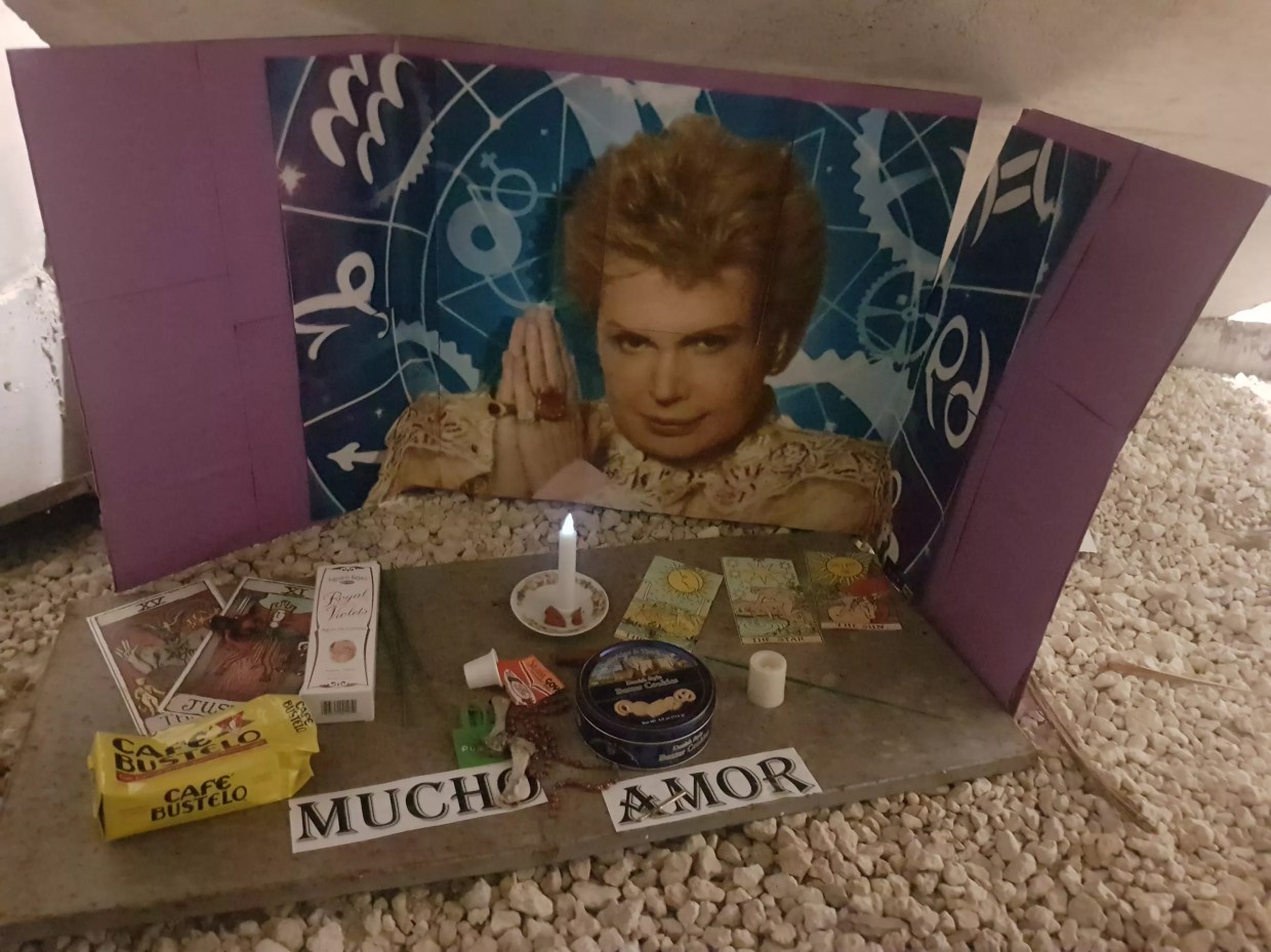 Someone Hid a Walter Mercado Shrine on Miami Dade College Kendall Campus