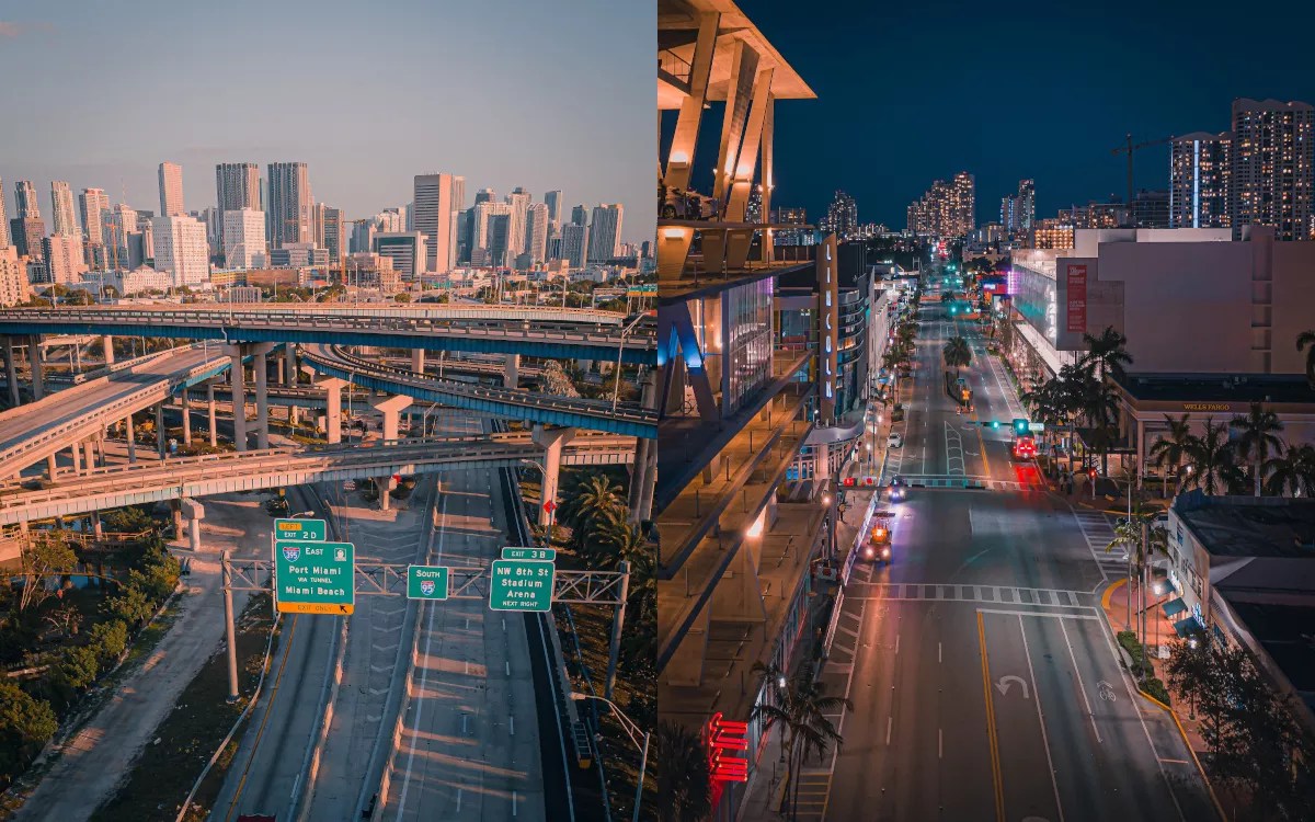 Drone-Wielding Photographer Captures Miami’s Quarantine-Cleared Streets
