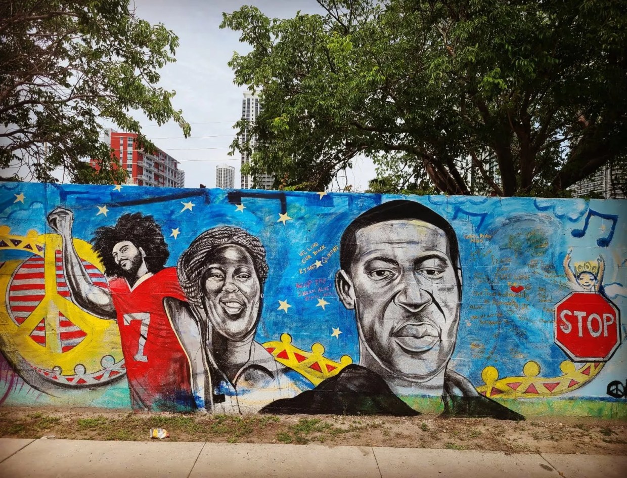 Overtown Mural Honors Faces of the Black Lives Matter Movement