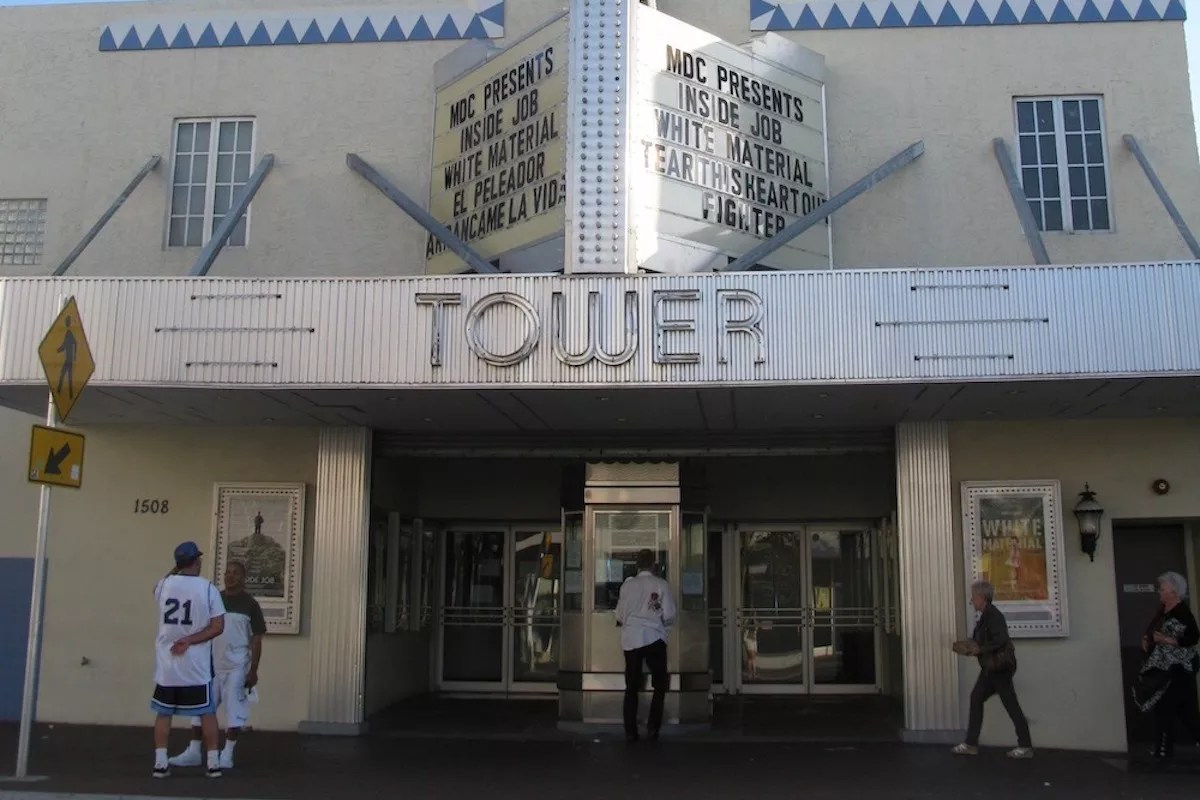 exterior facade of Miami's Tower Theater