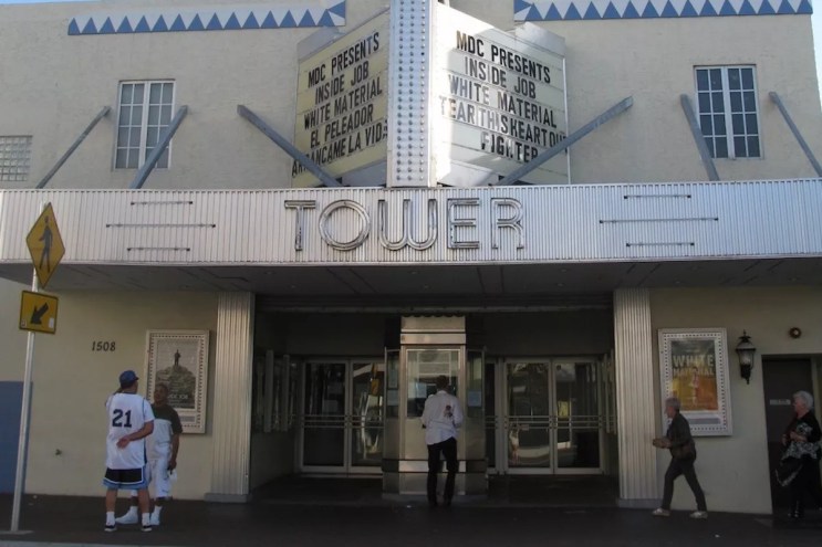 exterior facade of Miami's Tower Theater
