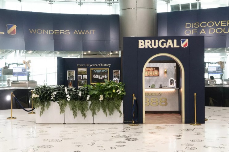 The Brugal pop-up at Miami International Airport