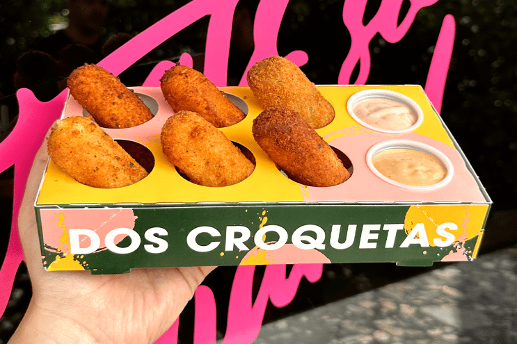 Croquetas on a tray
