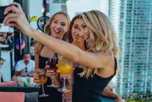 Girls taking a selfie