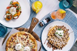 An assortment of dishes on a table