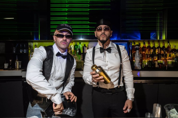 Portrait of singers Feid and Yandel