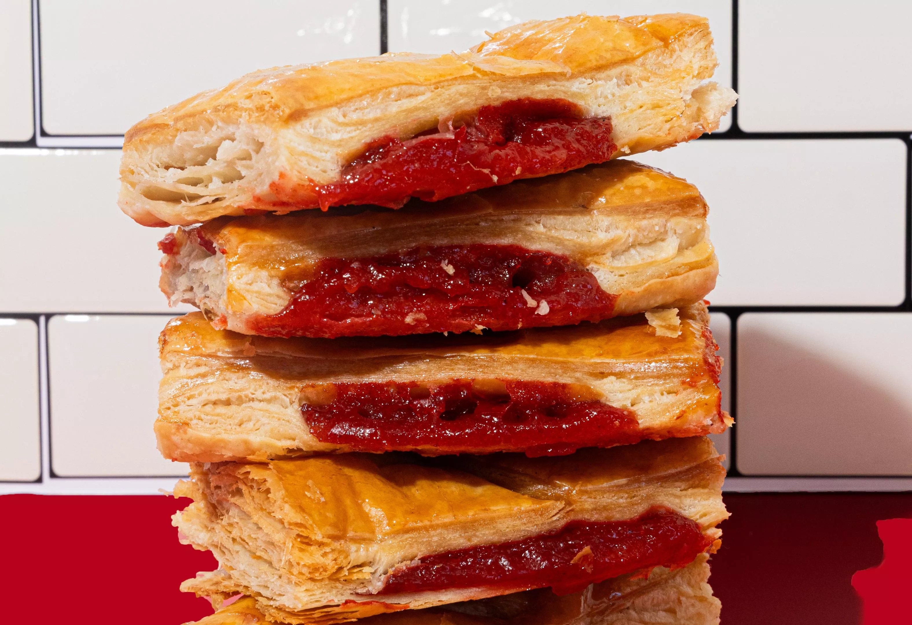 Guava pastelito stack