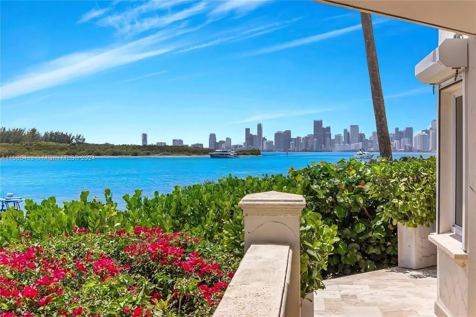 View outside Karolina Kurkova's Fisher Island condo