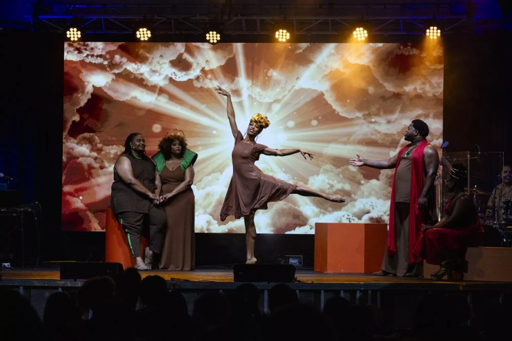 The cast of the Juneteenth Experience on stage