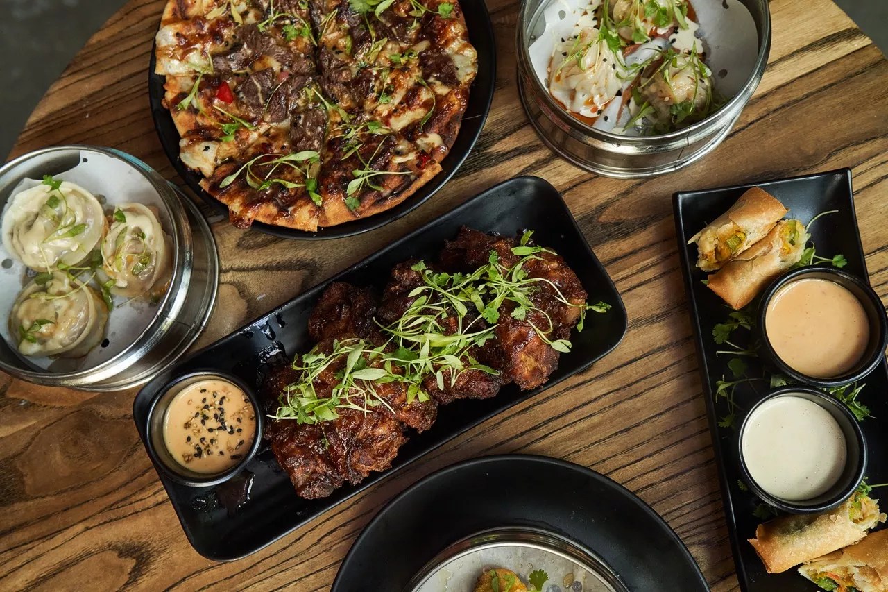 food on a wood table