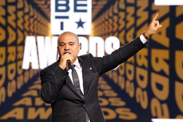 Irv Gotti on stage at the 2022 BET Awards
