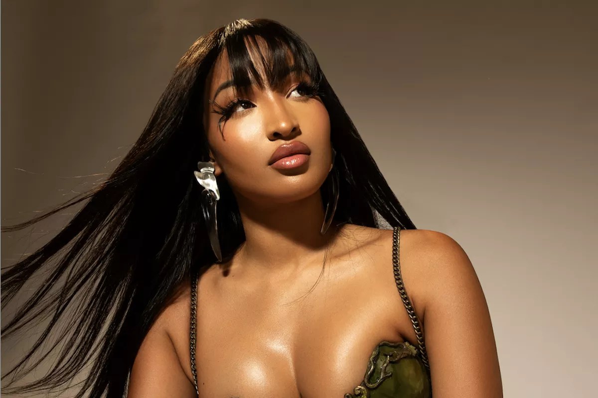 Portrait of Jamaican singer Shenseea