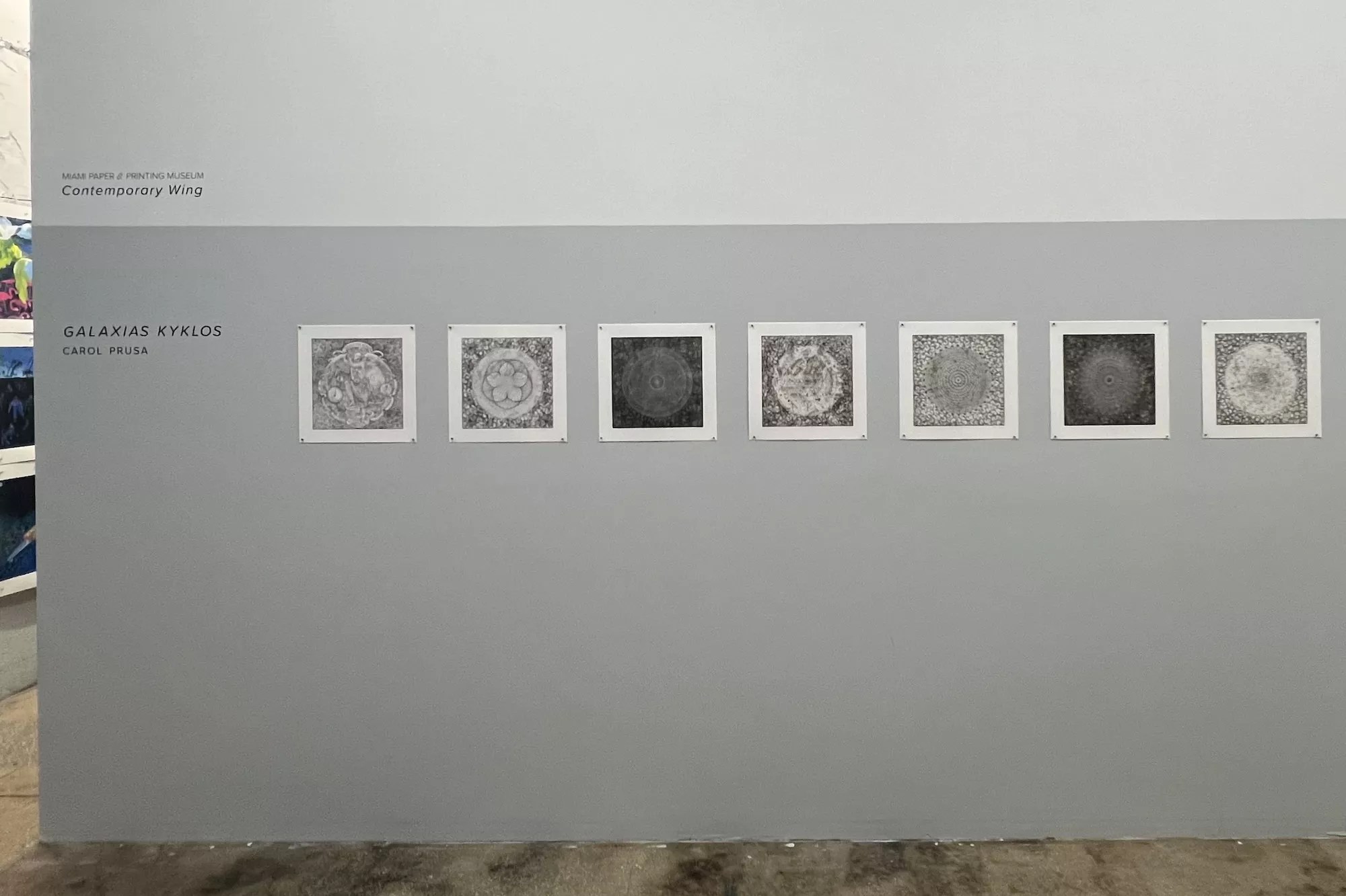 Gallery wall at the Miami Paper & Printing Museum