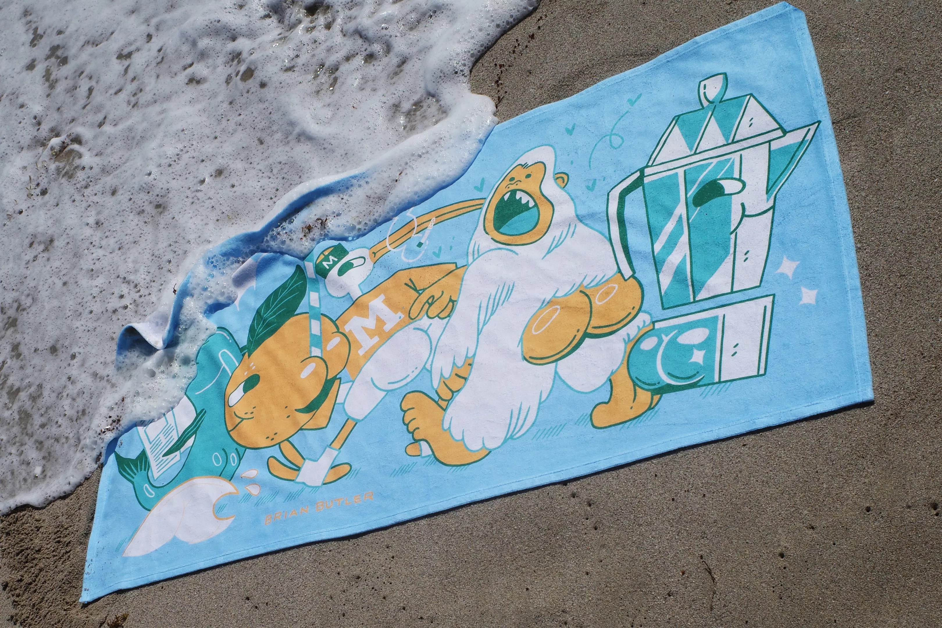 Towel designed by Brian Butler