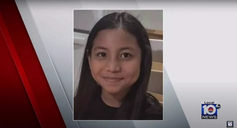 A photo of Yaneliz Munguia, a 10-year-old from Miami, who was killed after being struck by celebratory gunfire on New Year's Eve.