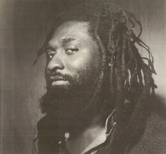 black and white portrait of a reggae artist