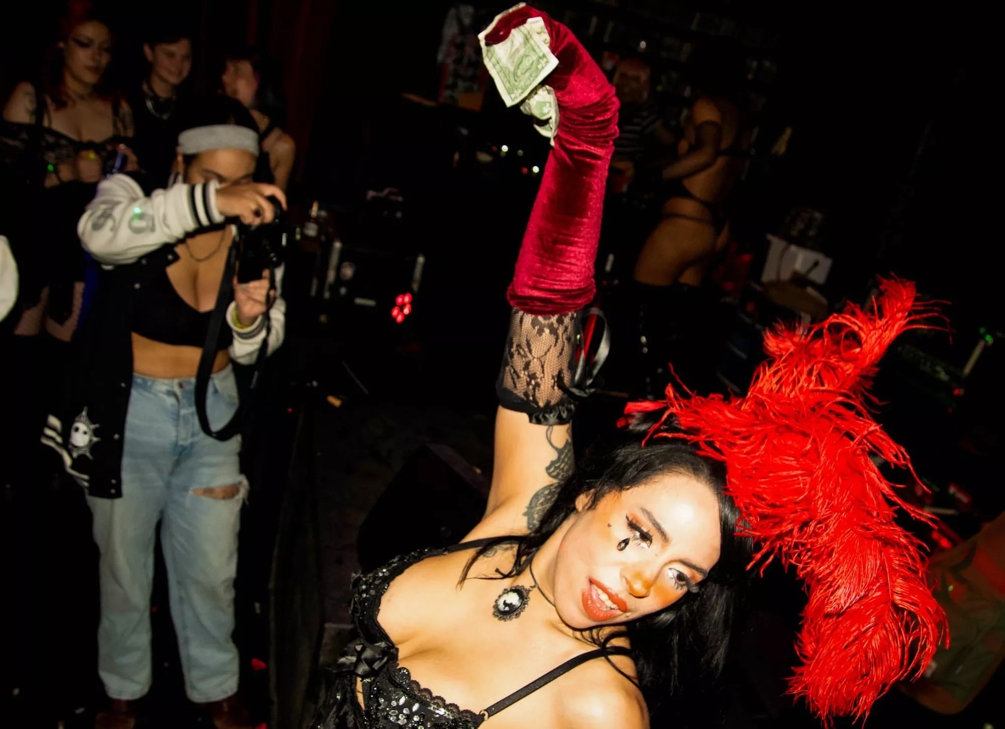 Dancer at a Silhouettes event at the Sandbox Stage