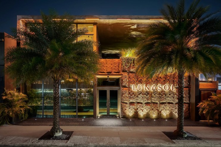 The exterior of LunaSol in Wynwood