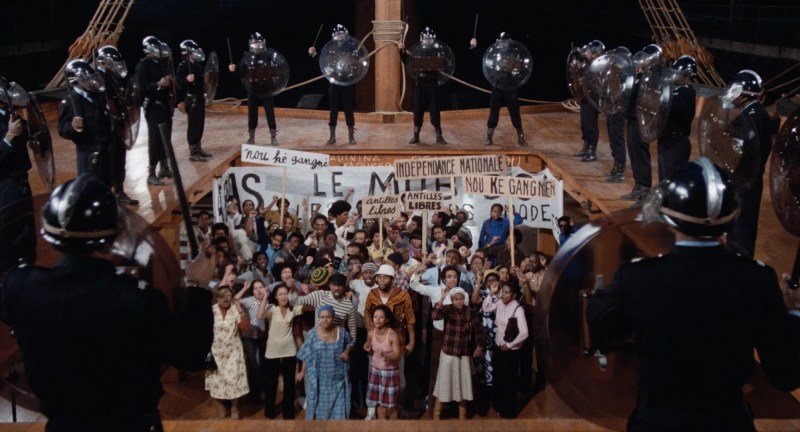 A still from director Med Hondo's West Indies: The Fugitive Slaves of Liberty