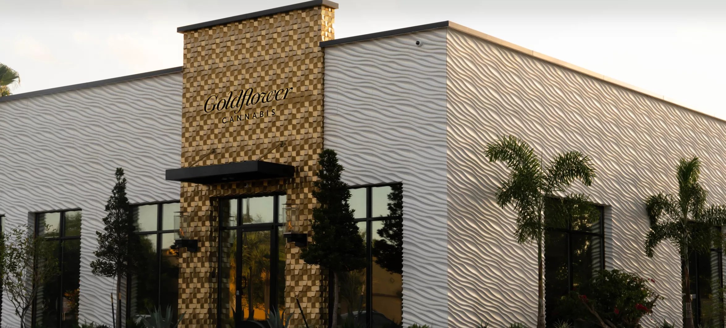 Exterior of Goldflower Cannabis dispensary