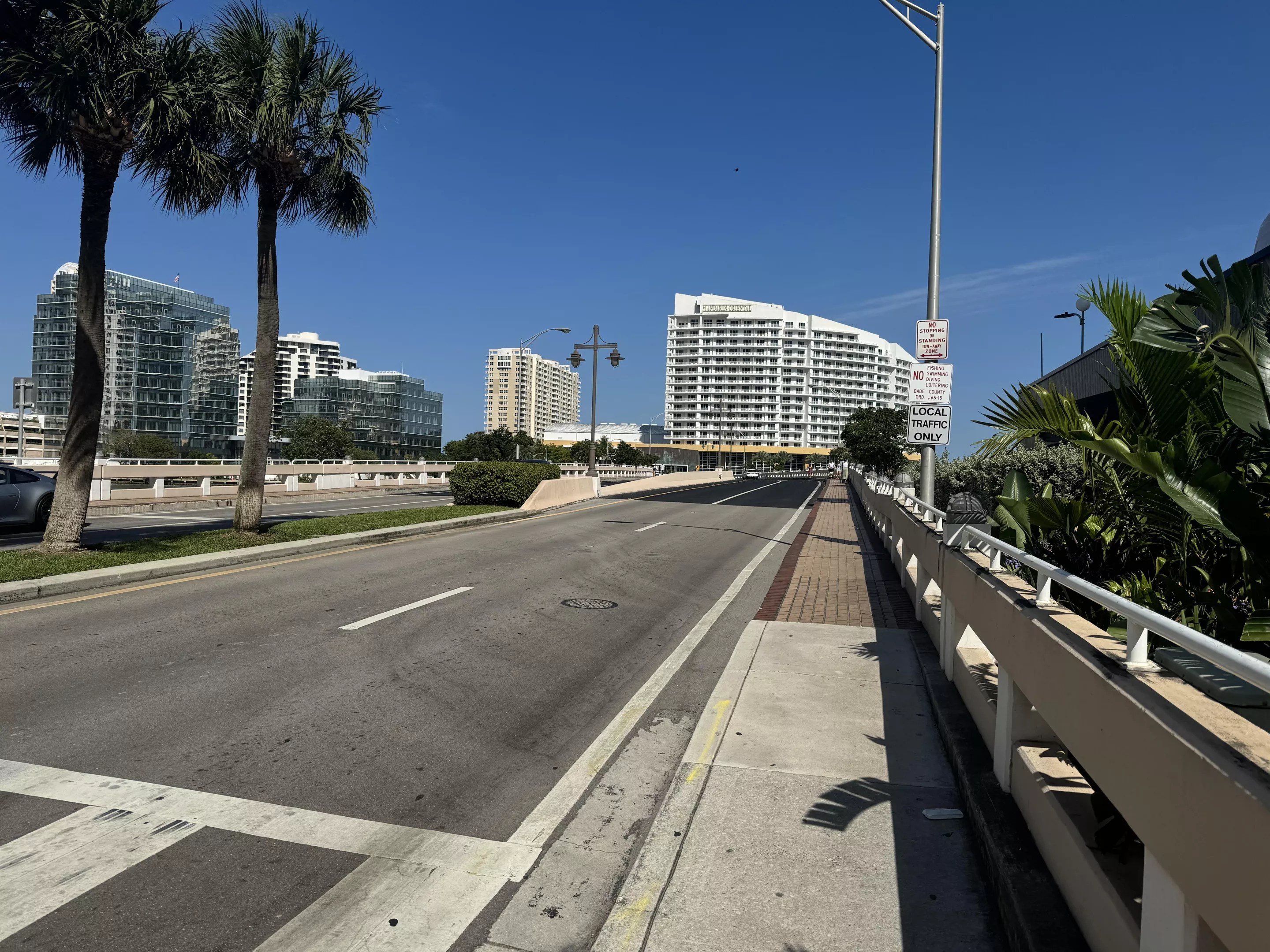 Brickell Key, facing Mandarin Oriental Hotel